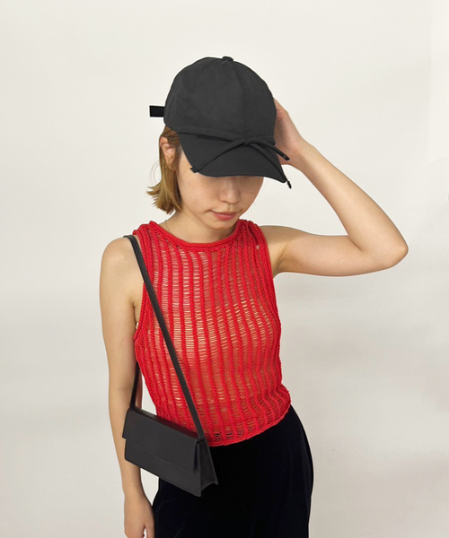 【AWESOME NEEDS】 HAT_RIBBON_LACE_WHITE ●送料・関税込● AWESOME NEEDS キャップ 帽子 「AWESOME NEEDS/オーサムニーズ
