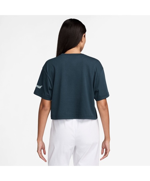 売れ筋商品|||ナイキ Tシャツ レディース Heathered Charcoal, College Navy AWDT-1003_LOGO_HO23_Nike-