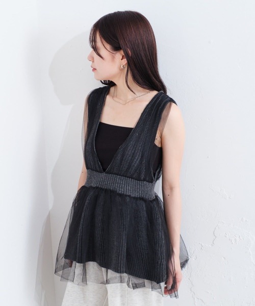 Kastane ベスト ジレ 「お気に入り登録1.8万人」チュール