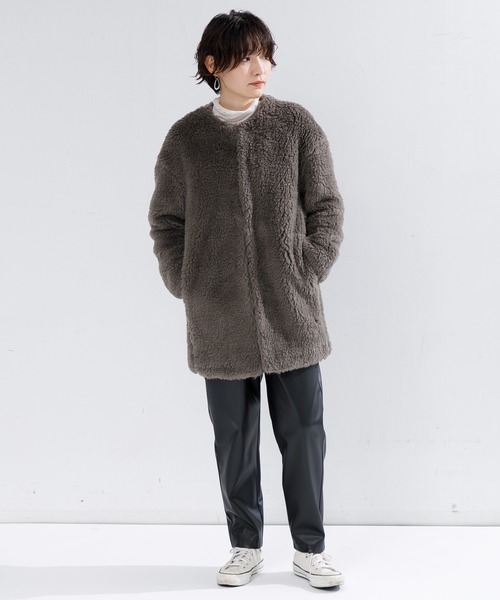AMERICAN RAG CIE コート アウター TICCA WOOLファーロング