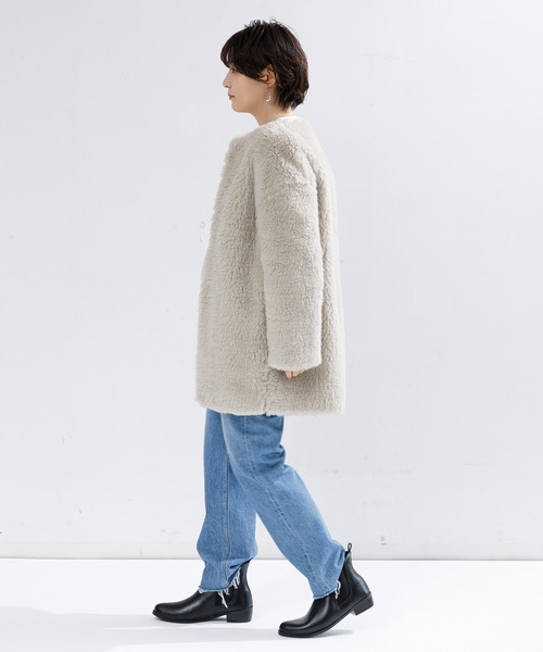 AMERICAN RAG CIE コート アウター TICCA WOOLファーロングコート