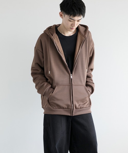 psicom サイコム tenderloin パーカー ブラウン aimoha パーカー men BASIC ZIP PARKA べシックジップパーカー裏