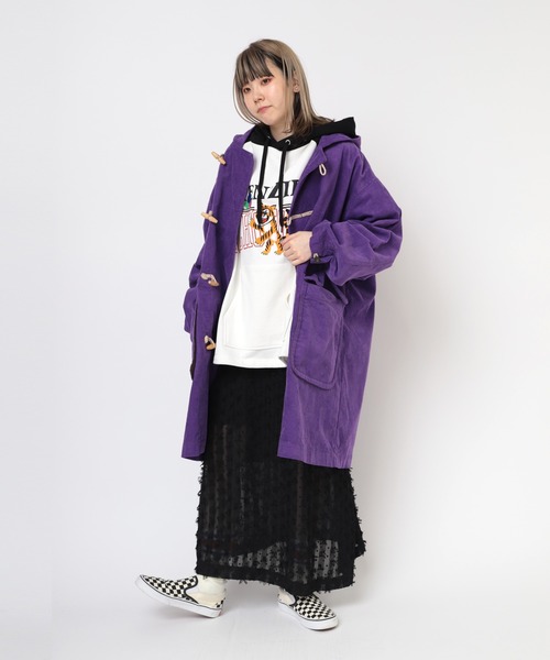 【極美品】ポールスミス ダッフルコート ロング ウール パープル Lサイズ 270412003015-1.jpg