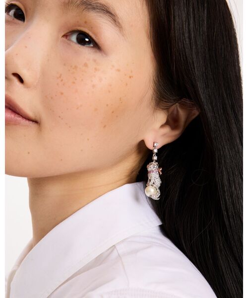 【Kate SpadexM&M'S】ニューヨーク リニア ピアス kate spade NEW YORK ピアス ポーリーナ リニア レディース