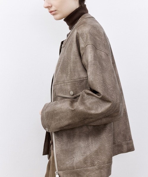 tageechita ジャケット ノーカラージャケット 「tageechita」ラウンド