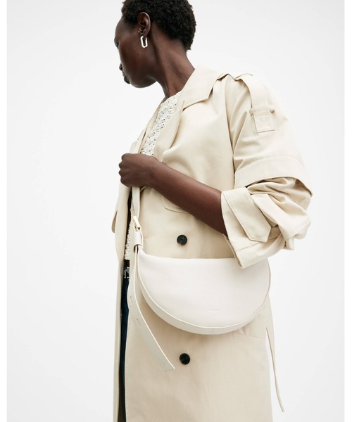 バッグ ALLSAINTS HALF MOON LEATHERCROSSBODY BAG HALF MOON LEATHER CROSSBODY BAG | ハーフ ムーン レザー クロス