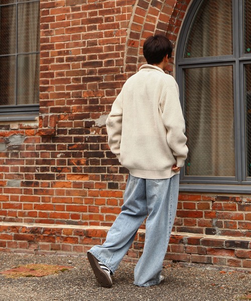 U.S. POLO ASSN.（ユーエスポロアッスン） セーター ニット 7G あぜ