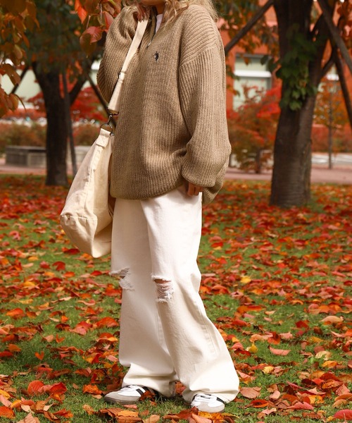 U.S. POLO ASSN.（ユーエスポロアッスン） セーター ニット 7G あぜ