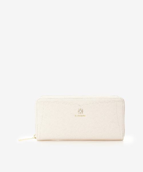 & chouette（アンドシュエット） 財布 ビジュー付き長財布 レディース