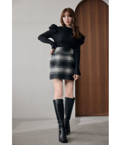 新品 herlipto Shaggy Check Mini Skort スコート Her lip to スカート Shaggy Check Mini Skort : ZOZOTOWN Yahoo!店