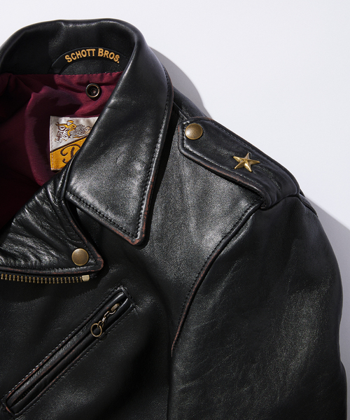schott NYC ライダースジャケット　L相当　
ブラウン 3950078_21.jpg