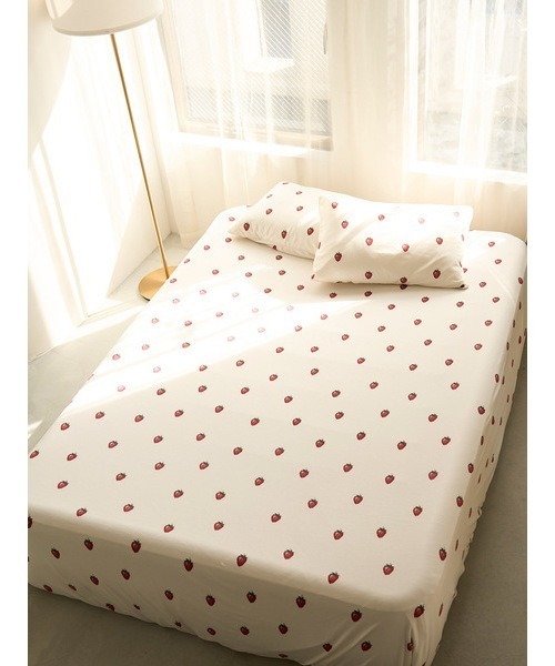gelato pique Sleep ベッド 寝具 「Sleep」ストロベリー柄3点セット