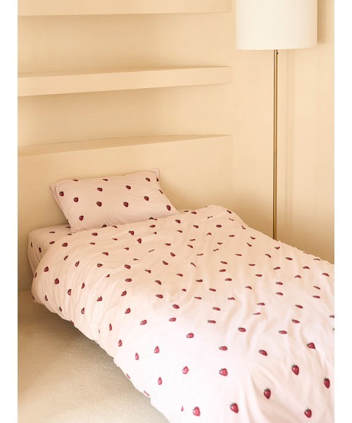 gelato pique Sleep ベッド 寝具 「Sleep」ストロベリー柄3点セット