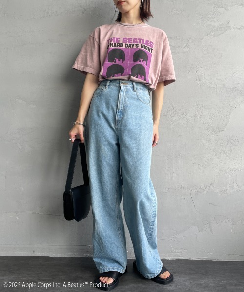 【GOOD ROCK SPEED】THE BEATLES T パープル GOOD ROCK SPEED (グッドロックスピード) BEATLES HELP Tシャツ