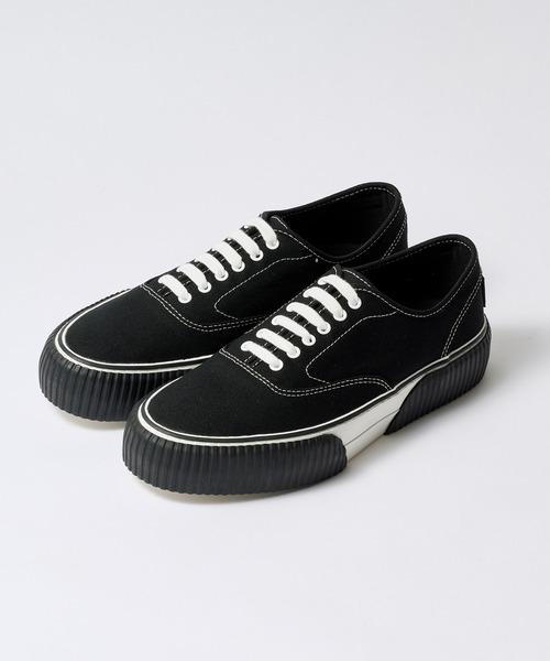 SLACK FOOTWEAR デッキシューズ モカシン 厚底 キャンバス