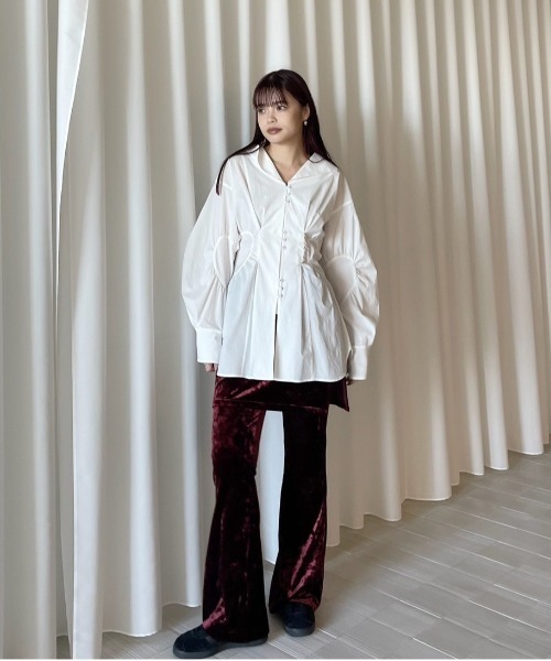 Ameri（アメリ） パンツ CRASH VELOUR WRAP SKIRT WITH PANTS