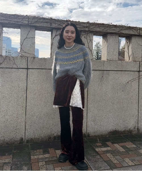 Ameri（アメリ） パンツ CRASH VELOUR WRAP SKIRT WITH PANTS