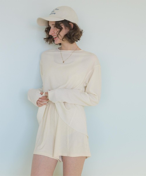 SEA DRESS ヘムラインラッシュガード×ビキニ 4点セット SEA DRESS 水着 4点セット/ヘムラインラッシュガード×ビキニ