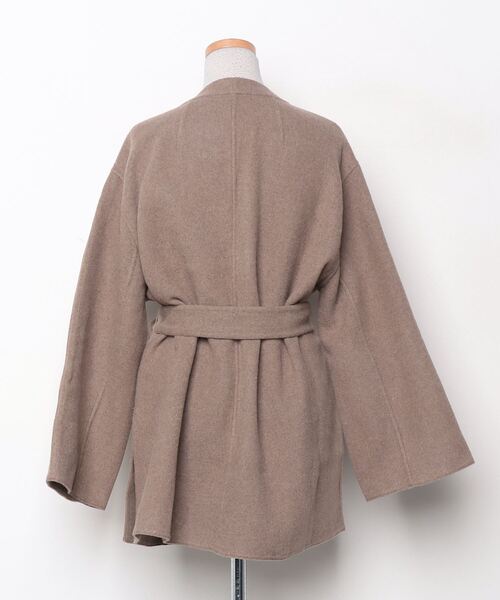 Mila Owen（ミラオーウェン） ノーカラージャケット ONE SIZE ブラウン