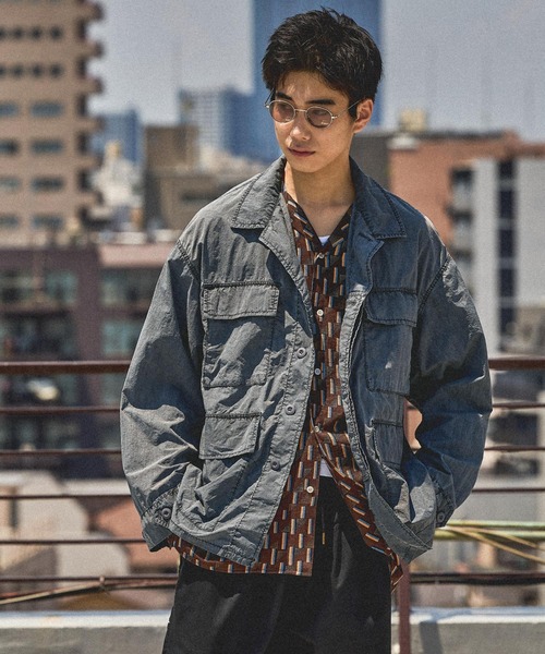 niko and…（ニコアンド） ミリタリージャケット モッズコート オーバー