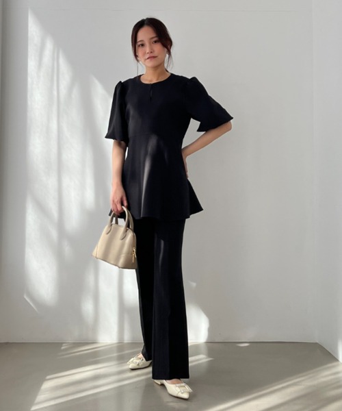 新品　ブラック　ミッシュマッシュ　ベルベットパンツ38ブラック MISCH MASCH（ミッシュマッシュ） パンツ 新色追加 WEB限定 2025新作