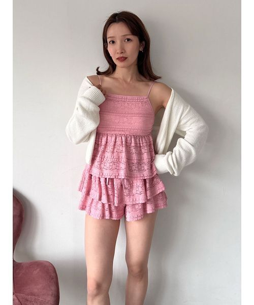 スナイデルホームSilkyFleeceレースキャミソールレースハイウエストパンツ SilkyFleece】レースフリースハイウエストパンツの口コミ一覧