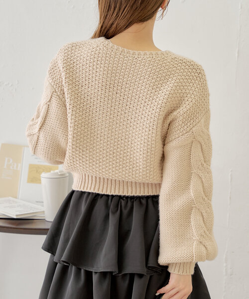 「Chico」 長袖ニット FREE アイボリー レディース_画像4