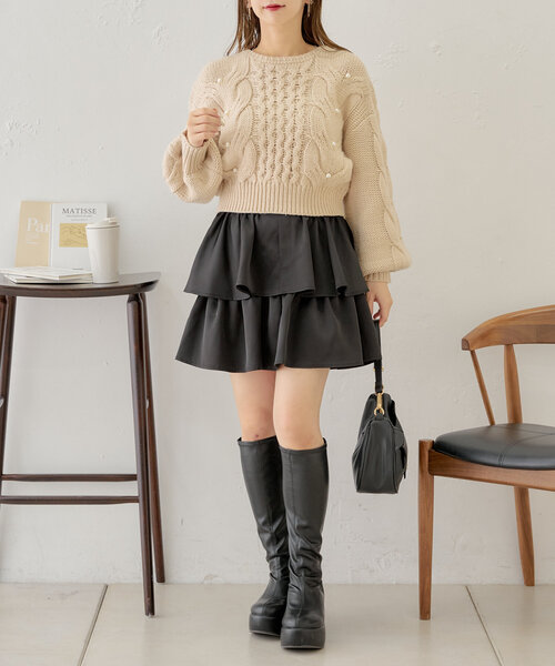 「Chico」 長袖ニット FREE アイボリー レディース_画像7