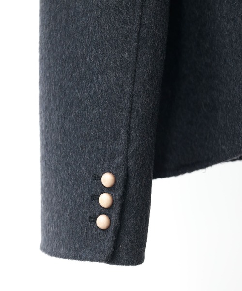 「SAISON DE PAPILLON」 ノーカラージャケット M ブラック レディース_画像4