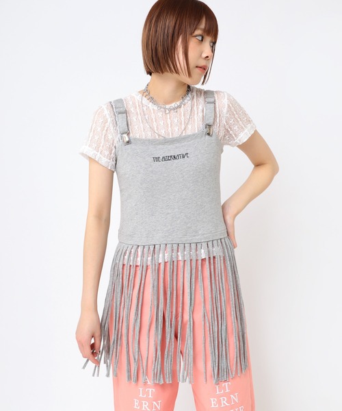 tシャツ M2457 ロングフリンジキャミ レディース RNA tシャツ M2457 ロングフリンジキャミ レディース : ZOZOTOWN