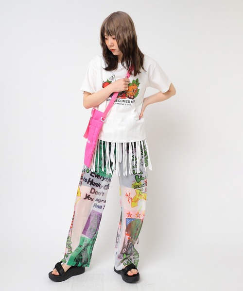 RNA tシャツ M2457 ロングフリンジキャミ レディース : ZOZOTOWN