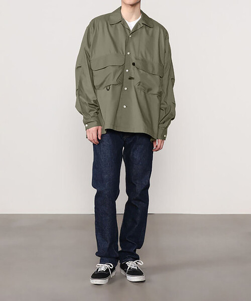 DAIWA PIER39 シャツ | TECH SPORTS OPEN COLLAR SHIRT L/S MEN