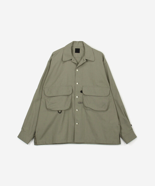 【美品】DAIWA PIER39 TECH SPORTSオープンカラーシャツL DAIWA PIER39 (ダイワピア39) TECH SPORTS OPEN COLLAR SHIRT L