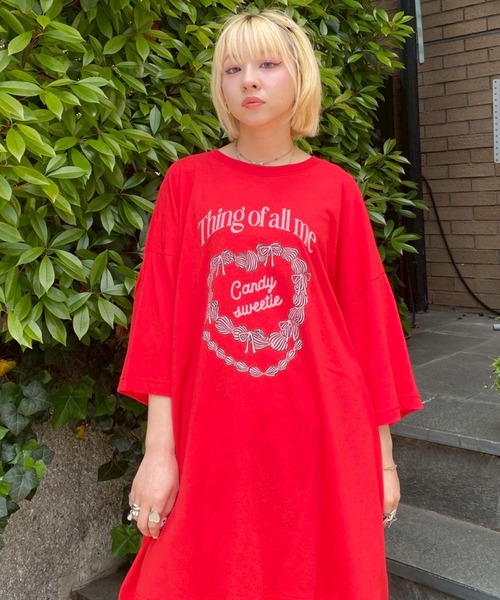 Candy Stripper tシャツ CANDY SWEETIE BIG Tシャツ レディース