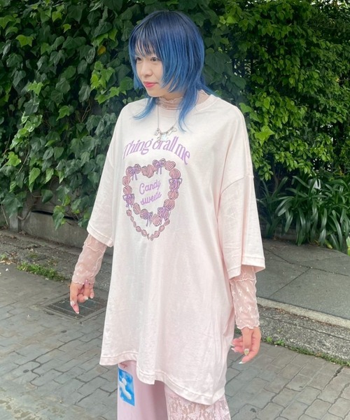 Candy Stripper tシャツ CANDY SWEETIE BIG Tシャツ レディース