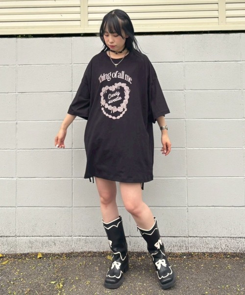Candy Stripper tシャツ CANDY SWEETIE BIG Tシャツ レディース