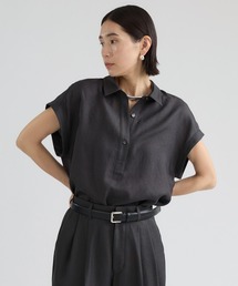 ほぼ未使用✨️24FW　カオス　金子綾　バランCPO シャツ　チャコール Chaos（カオス） ブラウス シャツ 半袖 /「4/10金子綾さんYouTube紹介