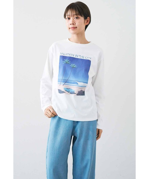 TUTTI FRUTTI 永井博　Tシャツ　長袖 TUTTI FRUTTI 永井博 Tシャツ 長袖