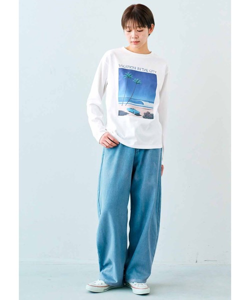 IEDIT tシャツ IEDIT 永井博さんコラボ VACATION