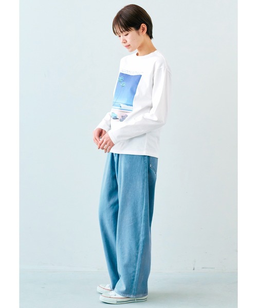 IEDIT（イディット） tシャツ 永井博さんコラボ VACATION IN