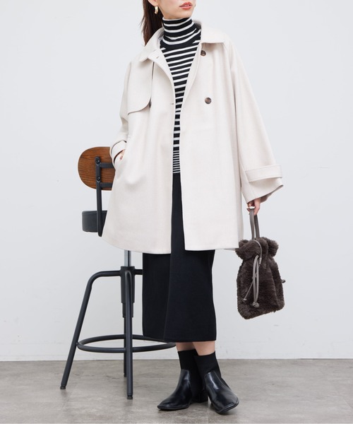 「Chez toi」 コート FREE ブラウン レディース_画像3