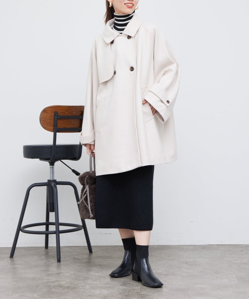 「Chez toi」 コート FREE ブラウン レディース_画像6