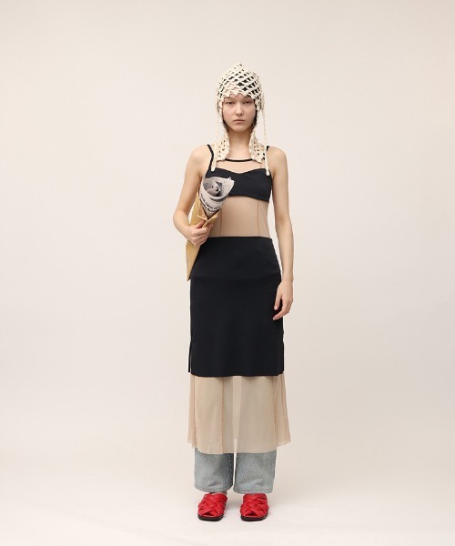 leinwande（ラインヴァンド） ワンピース 「leinwande」Mesh