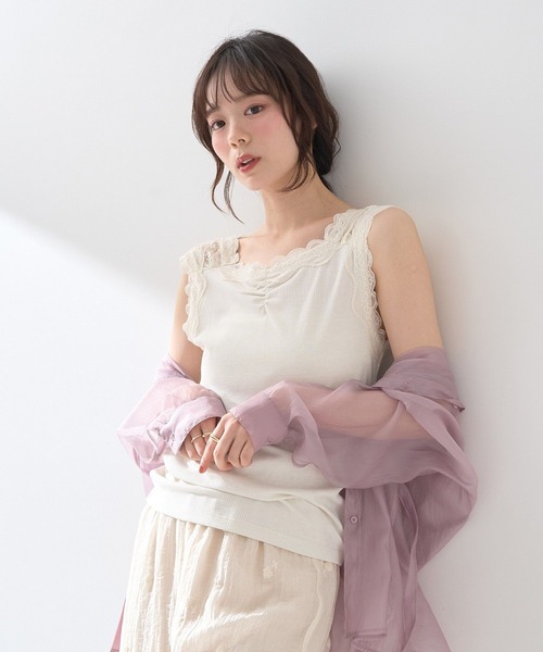 タンクトップ ノースリーブ 「biyori」ラメテレコタンクトップ「手洗い可能」 レディース PETIT BATEAU タンクトップ ノースリーブ レディース : ZOZOTOWN