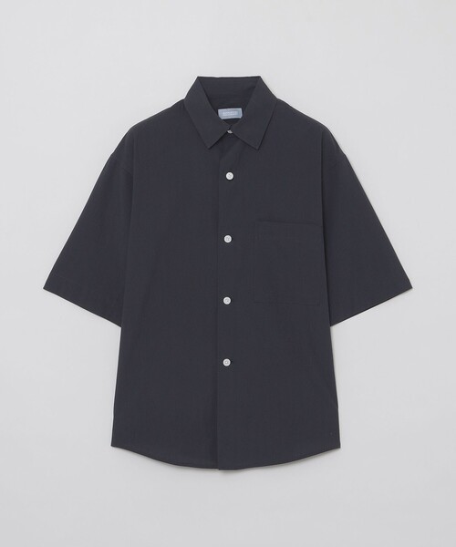 ブラウス シャツ GREY LABEL コットンボイル 半袖カラーシャツ レディース