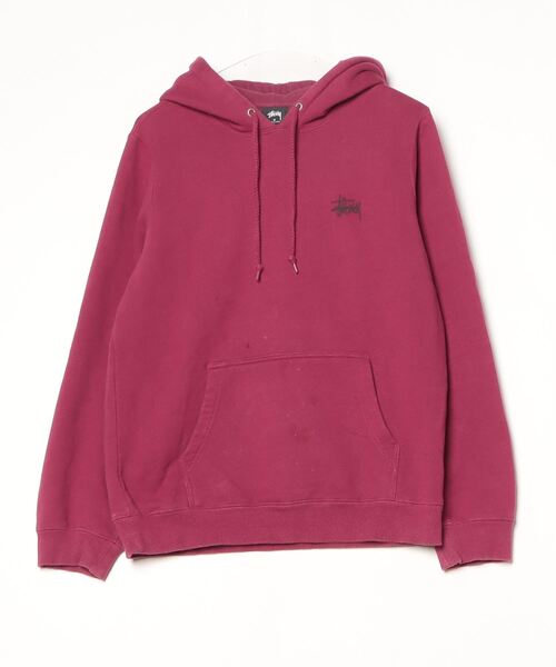 STUSSY 「STUSSY」 プルオーバーパーカー M ピンク メンズ