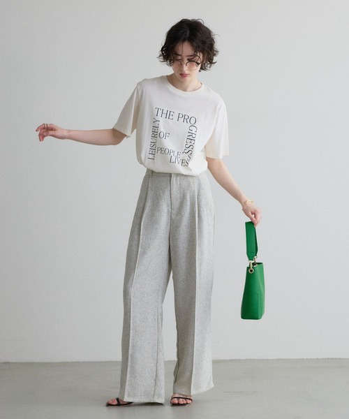 &. NOSTALGIA（ノスタルジア） パンツ 「ZOZO限定」ミックスツイード