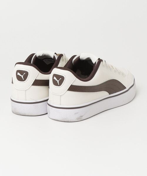 PUMA」 ローカットスニーカー 25.0cm ベージュ レディース