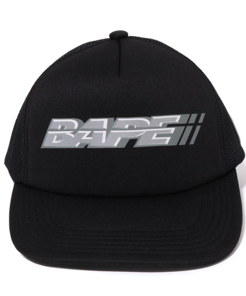 A BATHING APE 「A APE」 メッシュキャップ FREE グレー メンズ