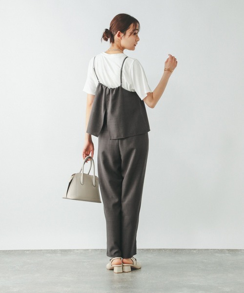 GLOBAL WORK サロペット オーバーオール 冷感サロペ＊Tシャツ